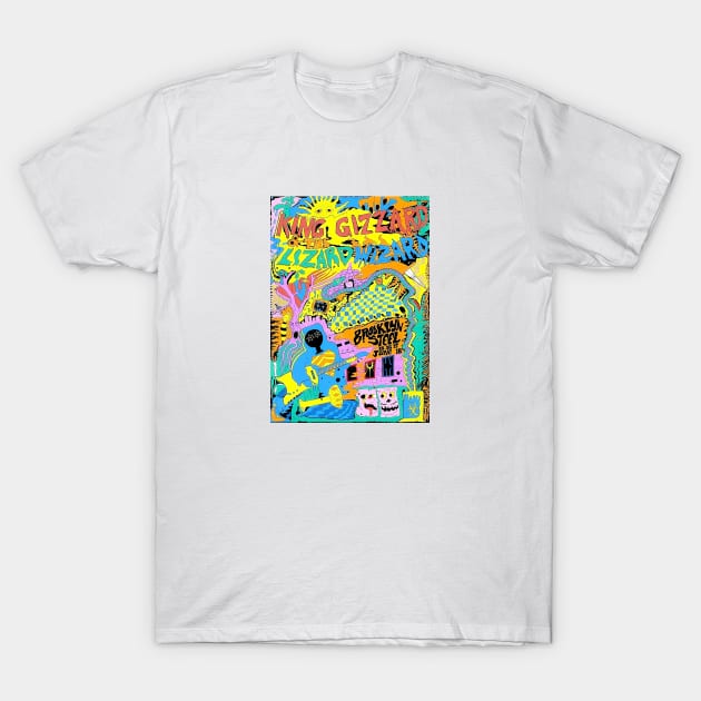 the king gizzard poster T-Shirt by Shintabudi